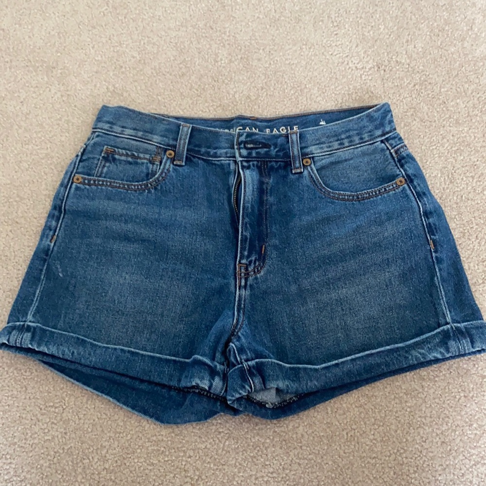 AE mom denim shorts